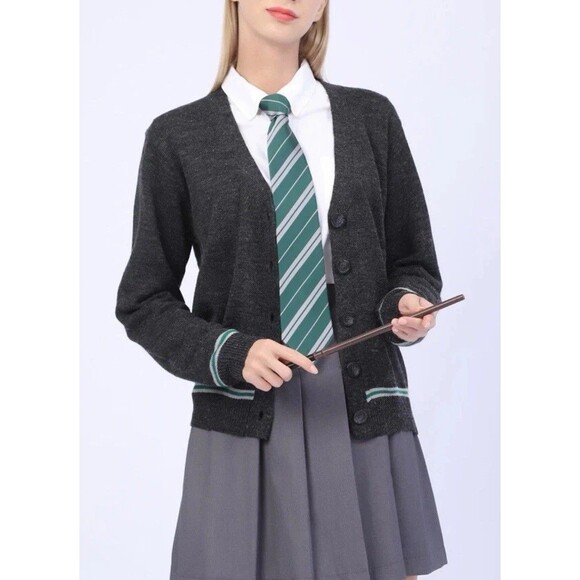Universal Studios Wizarding World Harry Potter Ravenclaw Cardigan Gray Sz Small - Picture 1 of 7